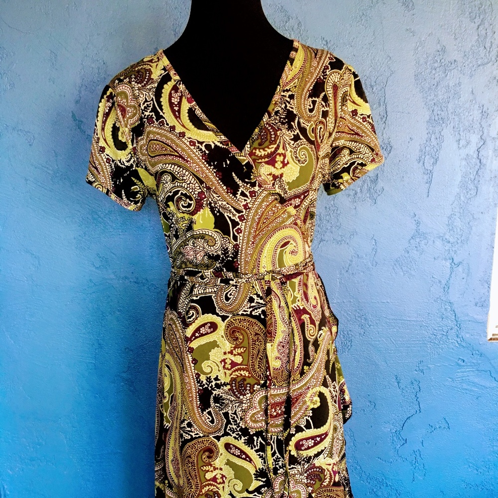 Apt 9 Paisely Wrap Dress